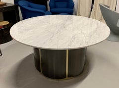 Carrara Marble-Top Table