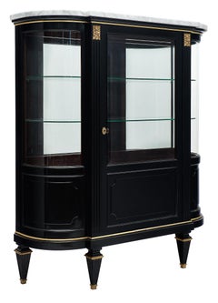 Carrara Marble Topped Louis XVI Style Antique Argentier