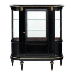 Carrara Marble Topped Louis XVI Style Antique Argentier