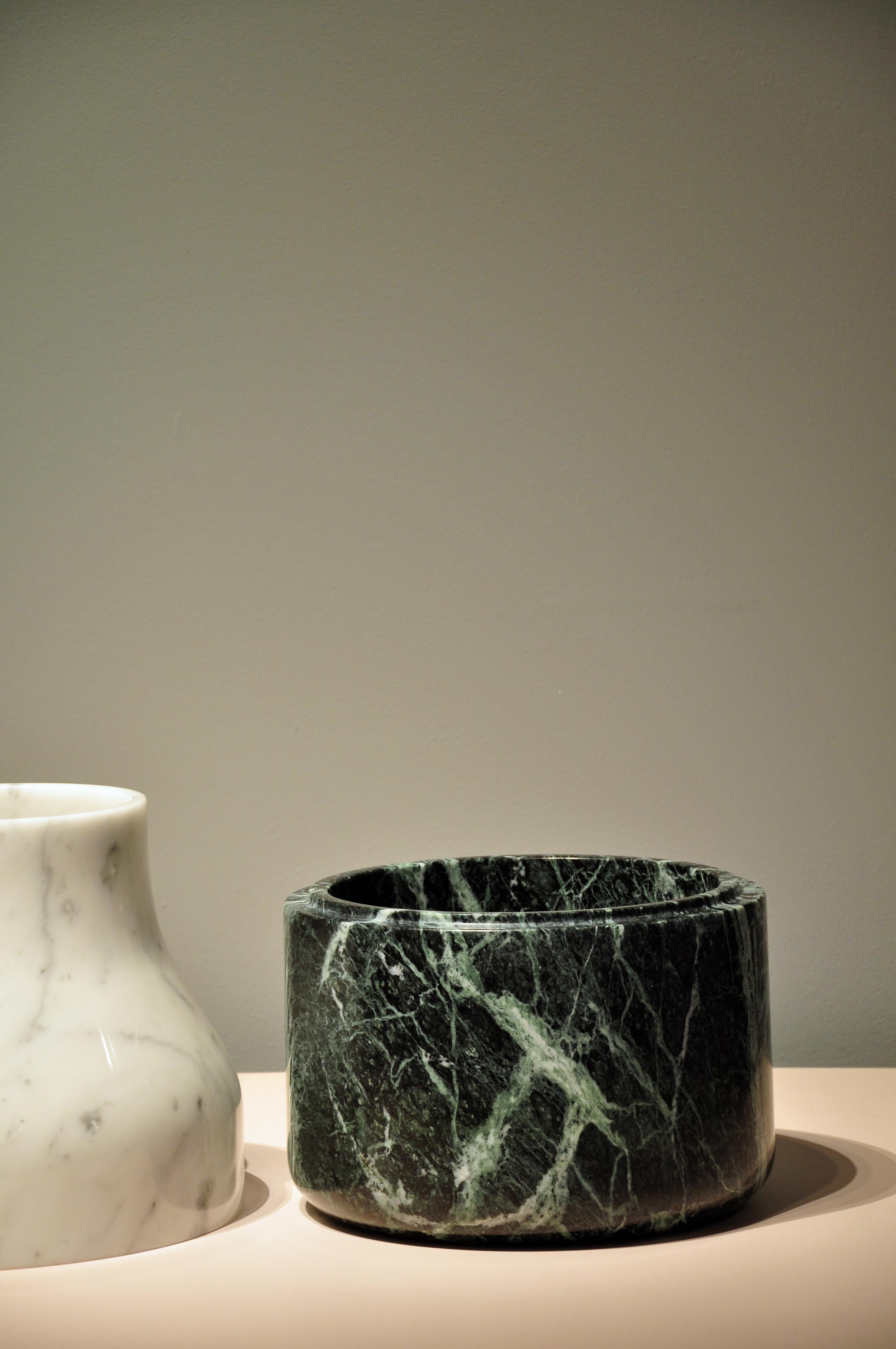 European Carrara Marble Vase by Designer Torsten Neeland, 2014 For Sale