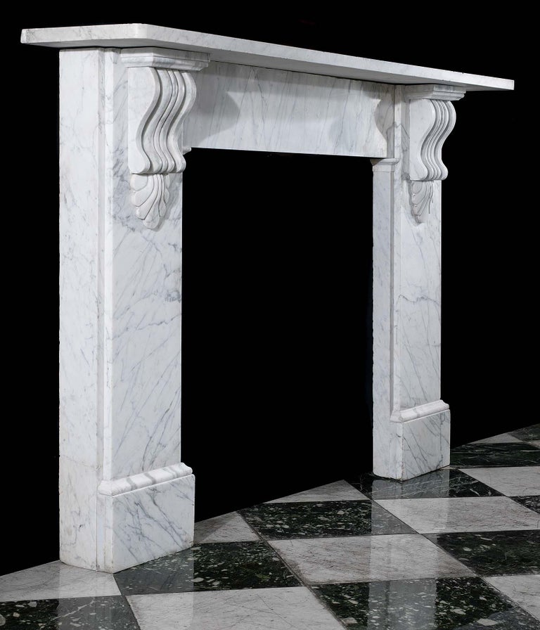 Carrara Marble Victorian Chimneypiece For Sale at 1stDibs