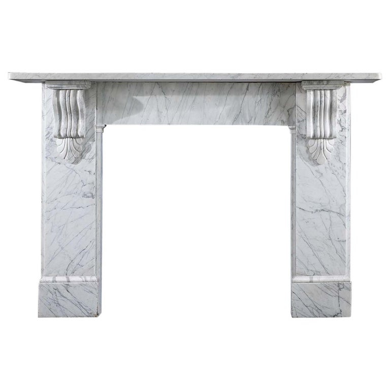 Carrara Marble Victorian Chimneypiece For Sale at 1stDibs