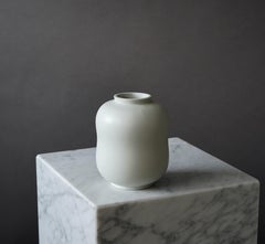 White 'Carrara' Vase by Wilhelm Kage for Gustavsberg, Sweden, 1930s