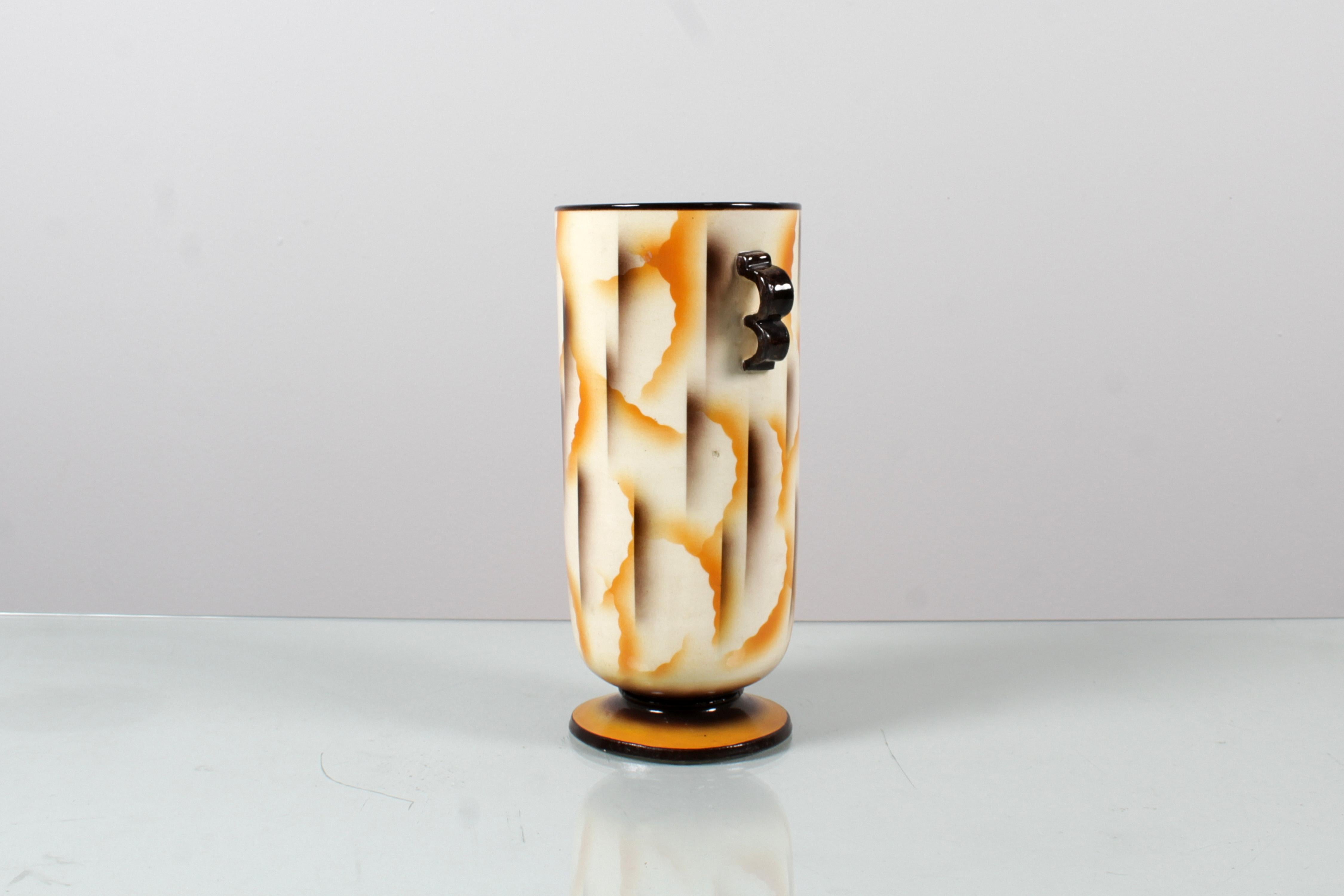 Futuristische Vase aus Airbrush-Keramik von Carraresi Lucchesi Sesto Fiorentino, Italien 30  (Italienisch) im Angebot