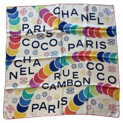 Canesú de seda multicolor Chanel, sin usar