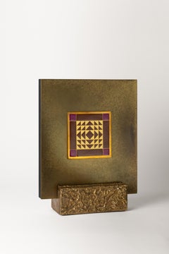 Carré Cloisonné on bronze