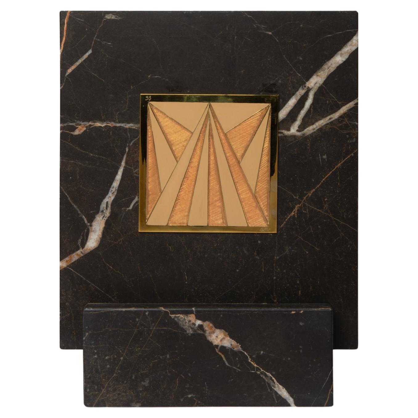 Carré Cloisonné on marble