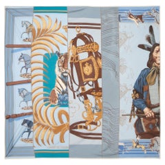 Carré en Carrés silk scarf
