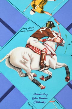 Carré silk scarf Polo design by Chantal de Crissey HERMES