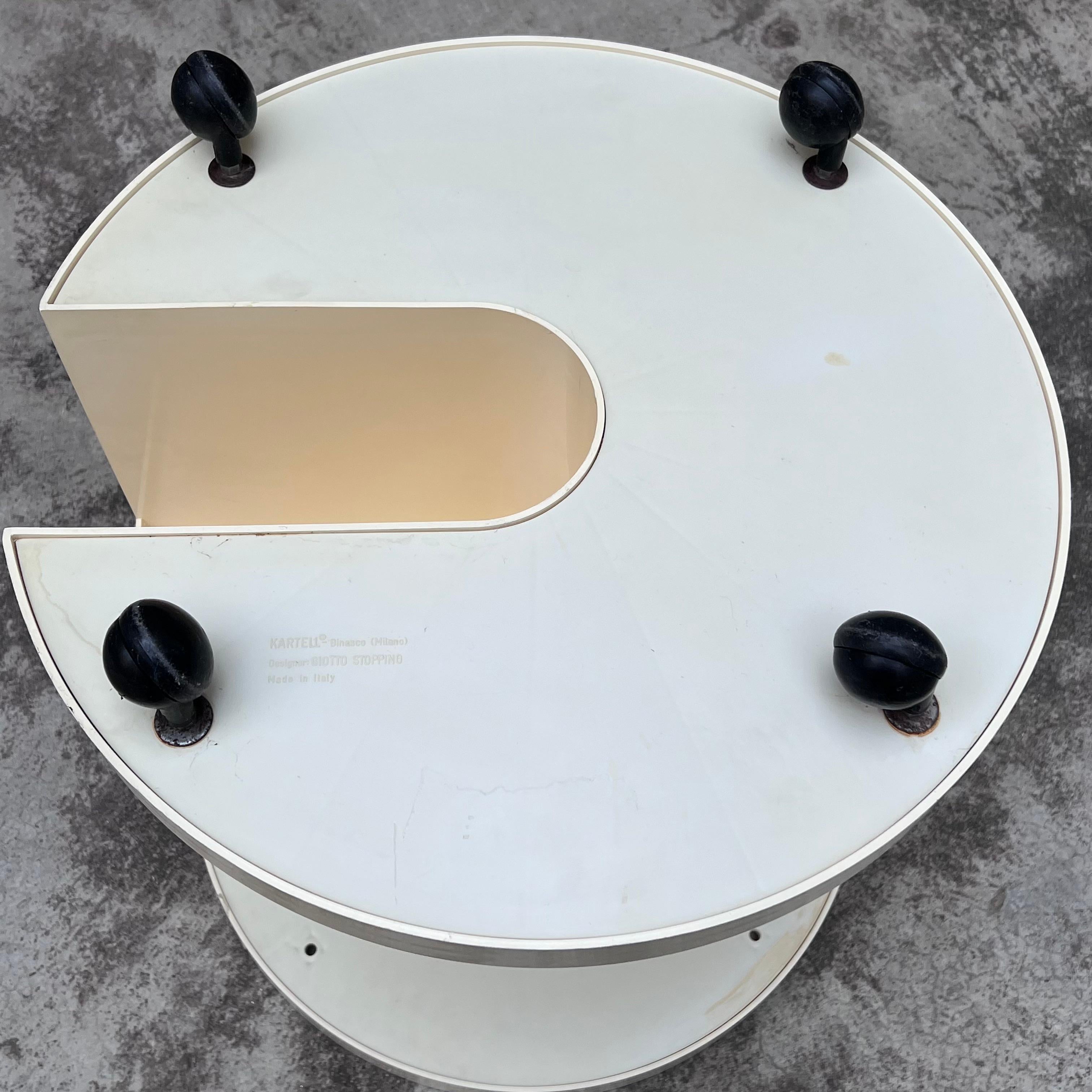 Plastic Bar Trolley by Giotto Stoppino for Kartell - Italy - 1970s For Sale 3