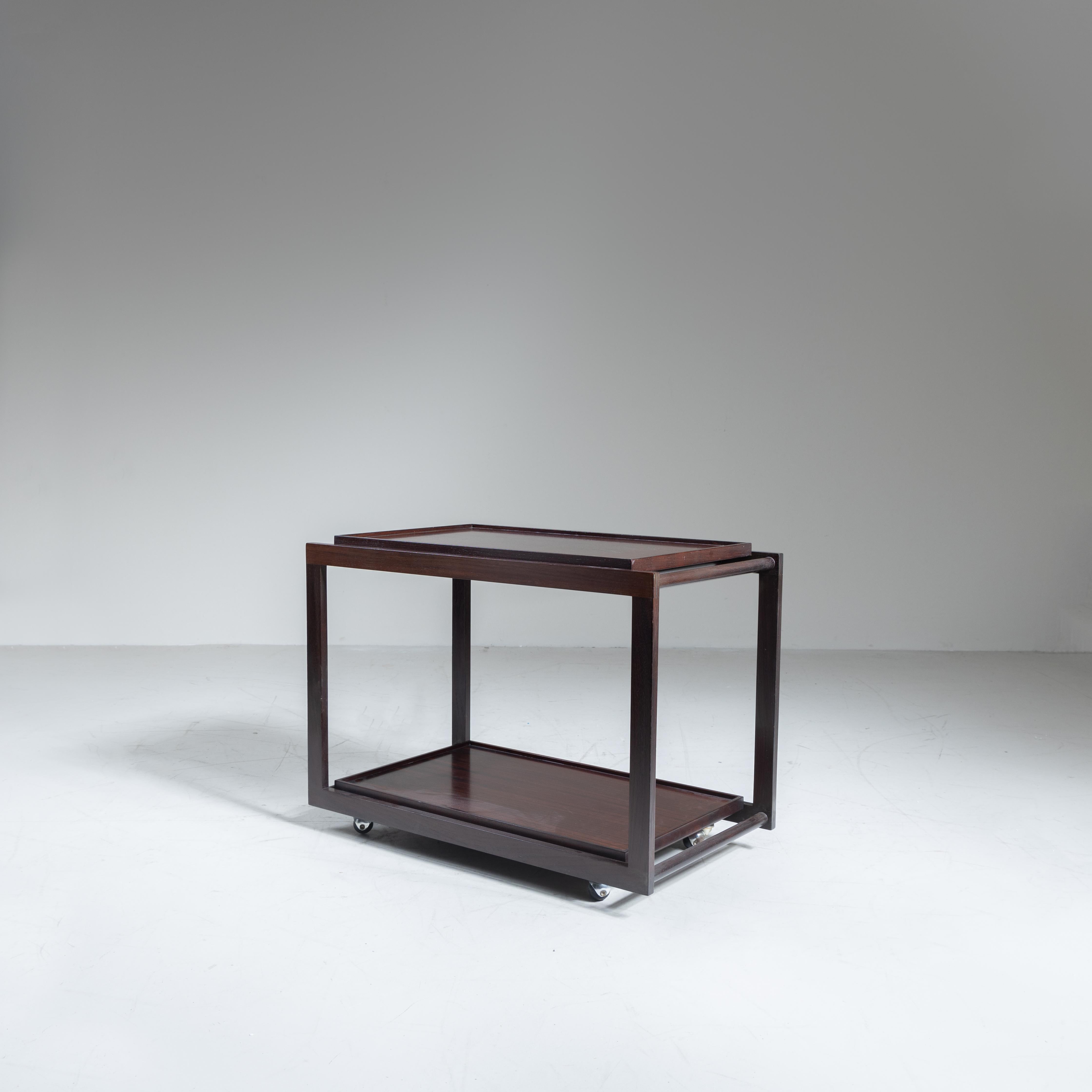 Italian Chariot en bois, Gianfranco Frattini, Cassina en vente