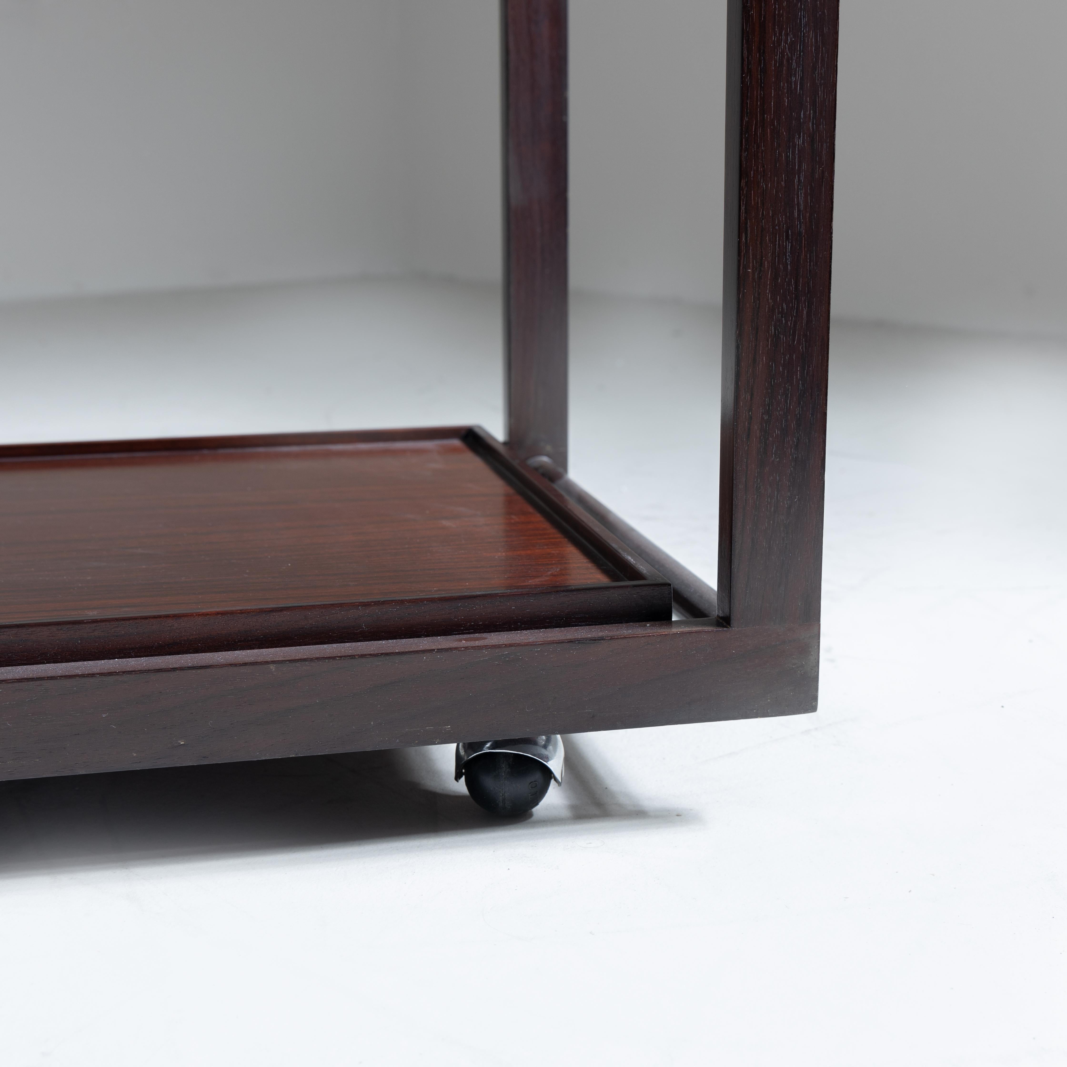 Mid-20th Century Chariot en bois, Gianfranco Frattini, Cassina en vente