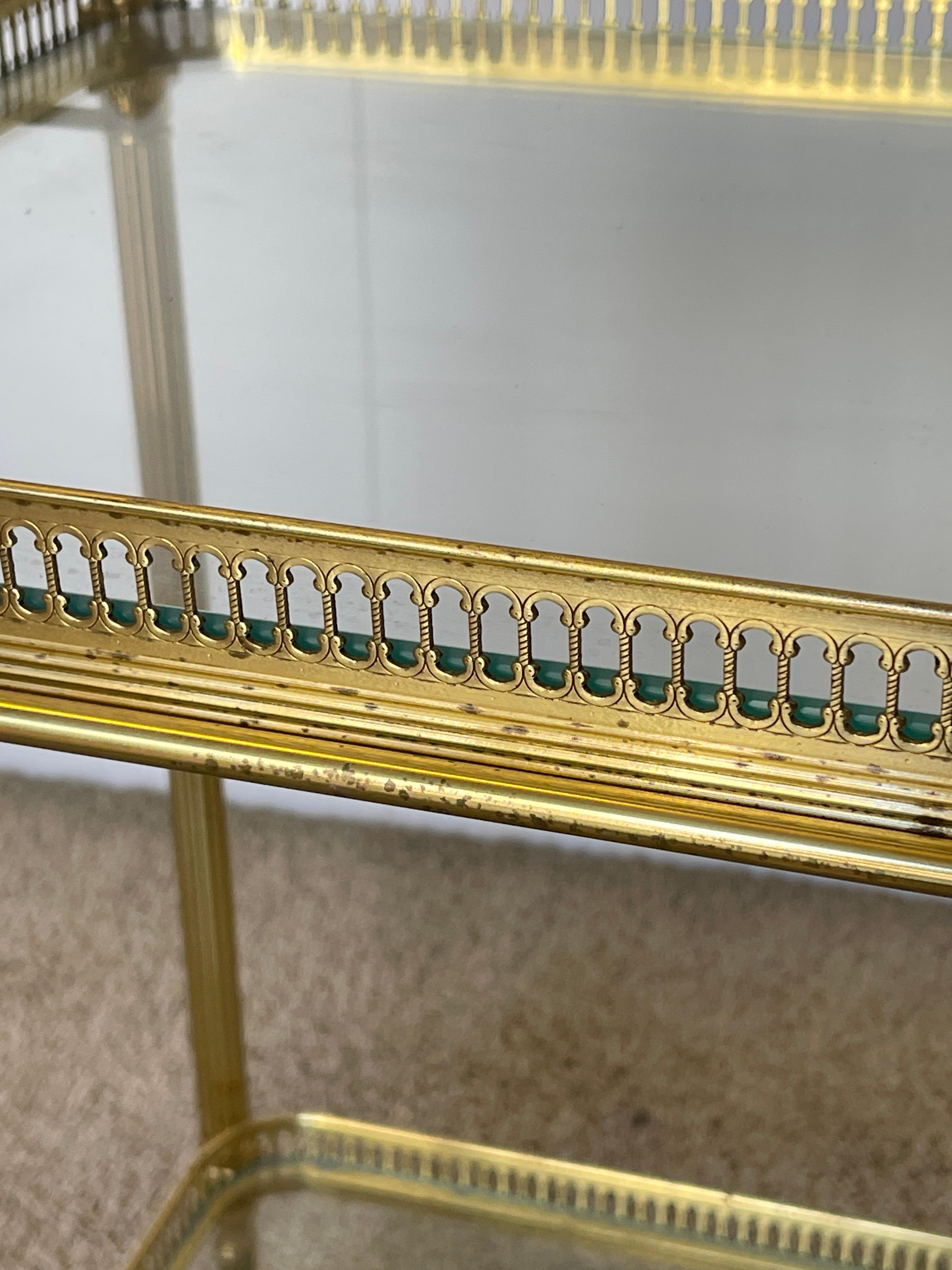 Carrello bar in ottone 