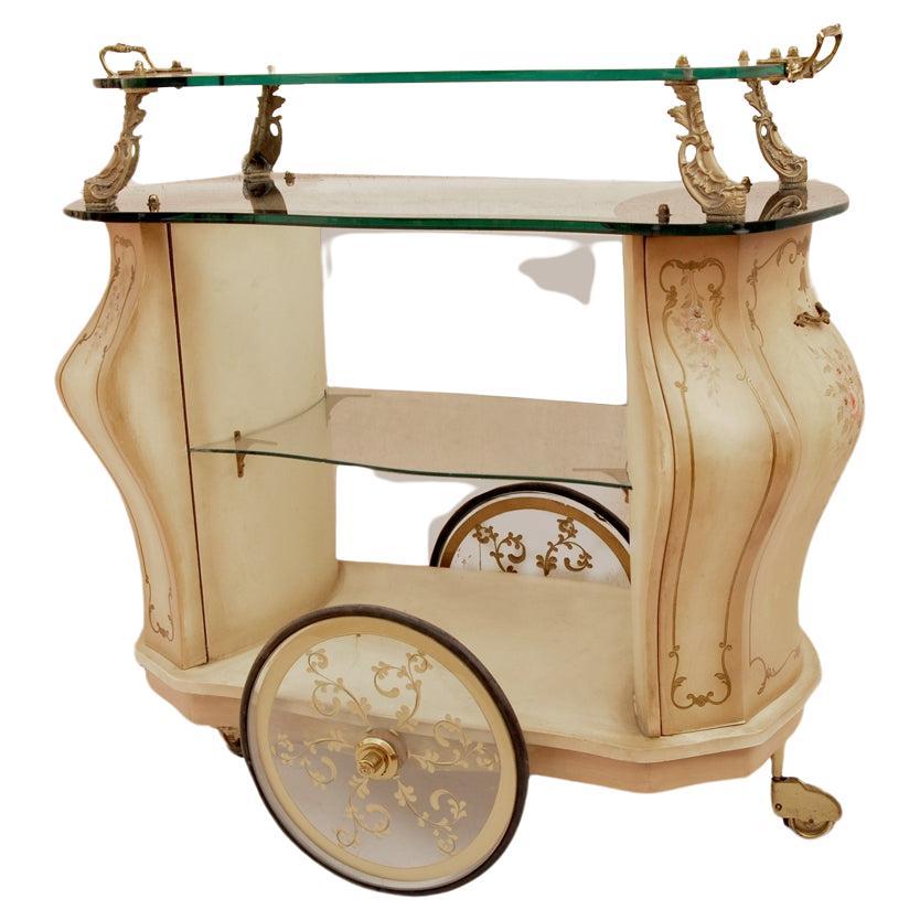 Classic-style vintage BAR TROLLEY For Sale
