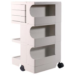 Boby white trolley, Joe Colombo, Bieffeplast