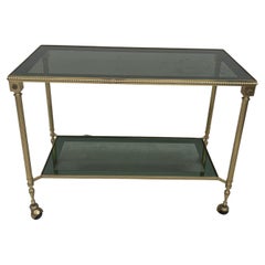 Vintage Trolley With Silvered Brass Glazing