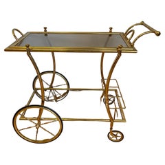 Hollywood Regency-Wagen und Bar-Wagen