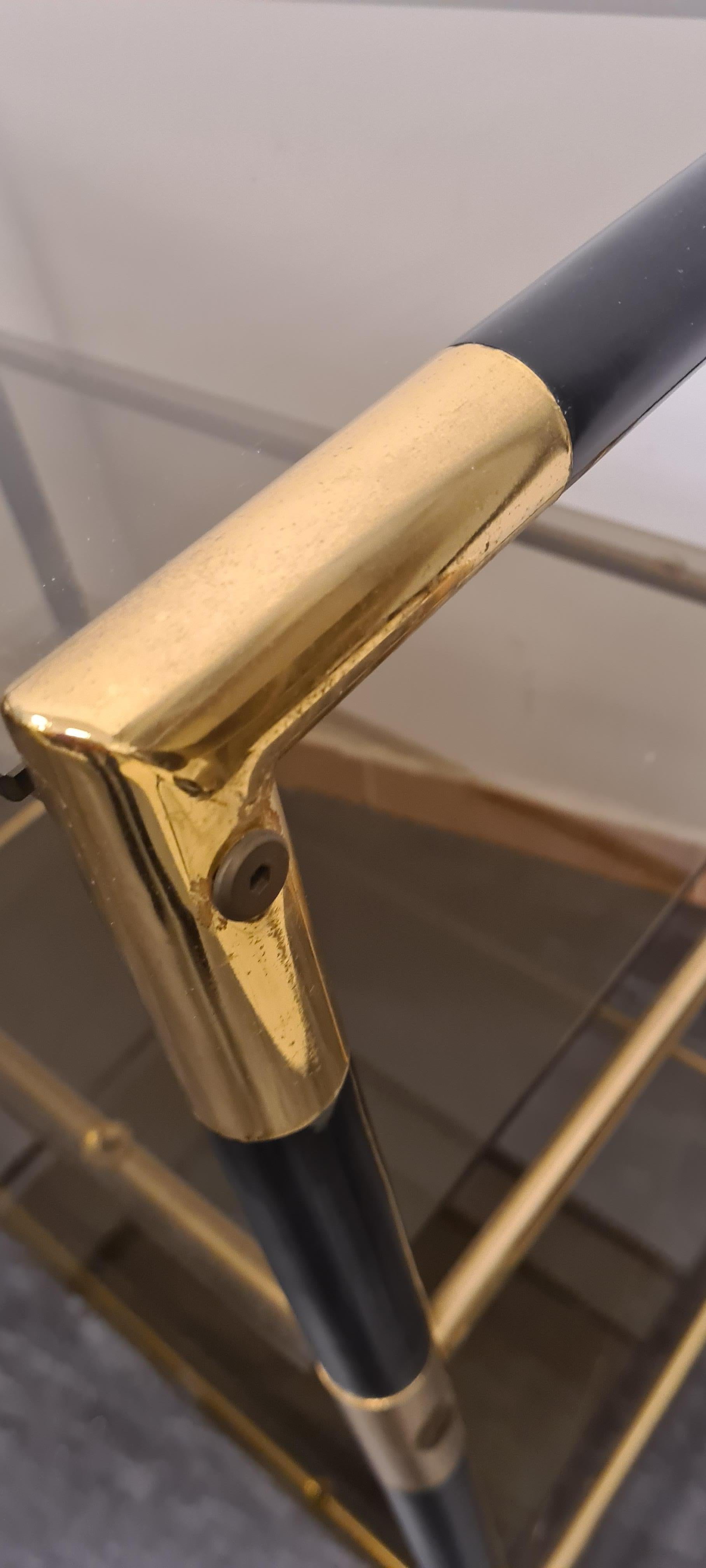 Tommaso Barbi's trolley in wood and brass 4