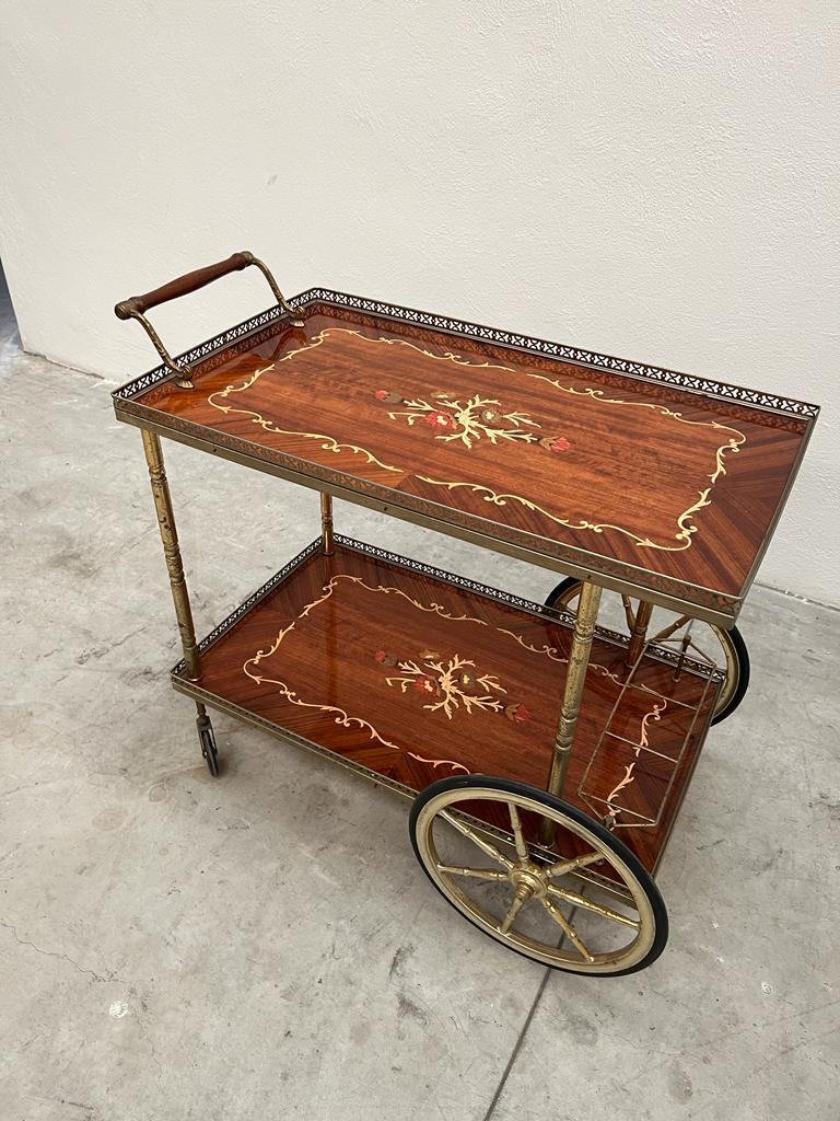 Elegant Trolley Italian Design In Excellent Condition For Sale In Cantù, IT