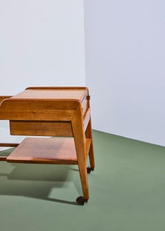 Wooden trolley School of Turin 1950s