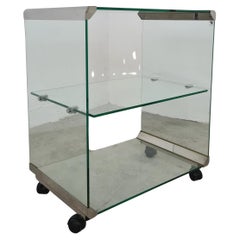 Carro de cristal y aluminio de Gallotti & Radice