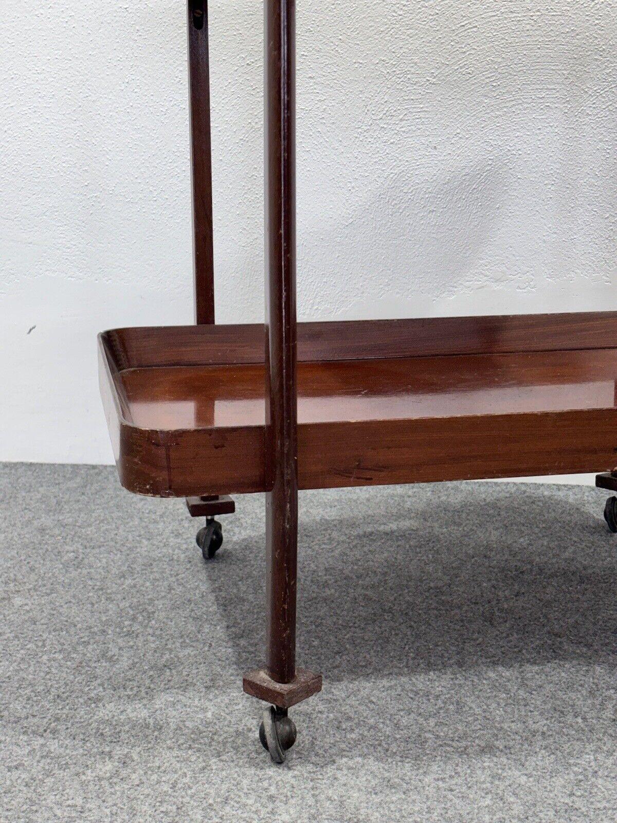 Carrello Portavivande In Legno Rustico 1950’s Mid Century Design in vendita 2