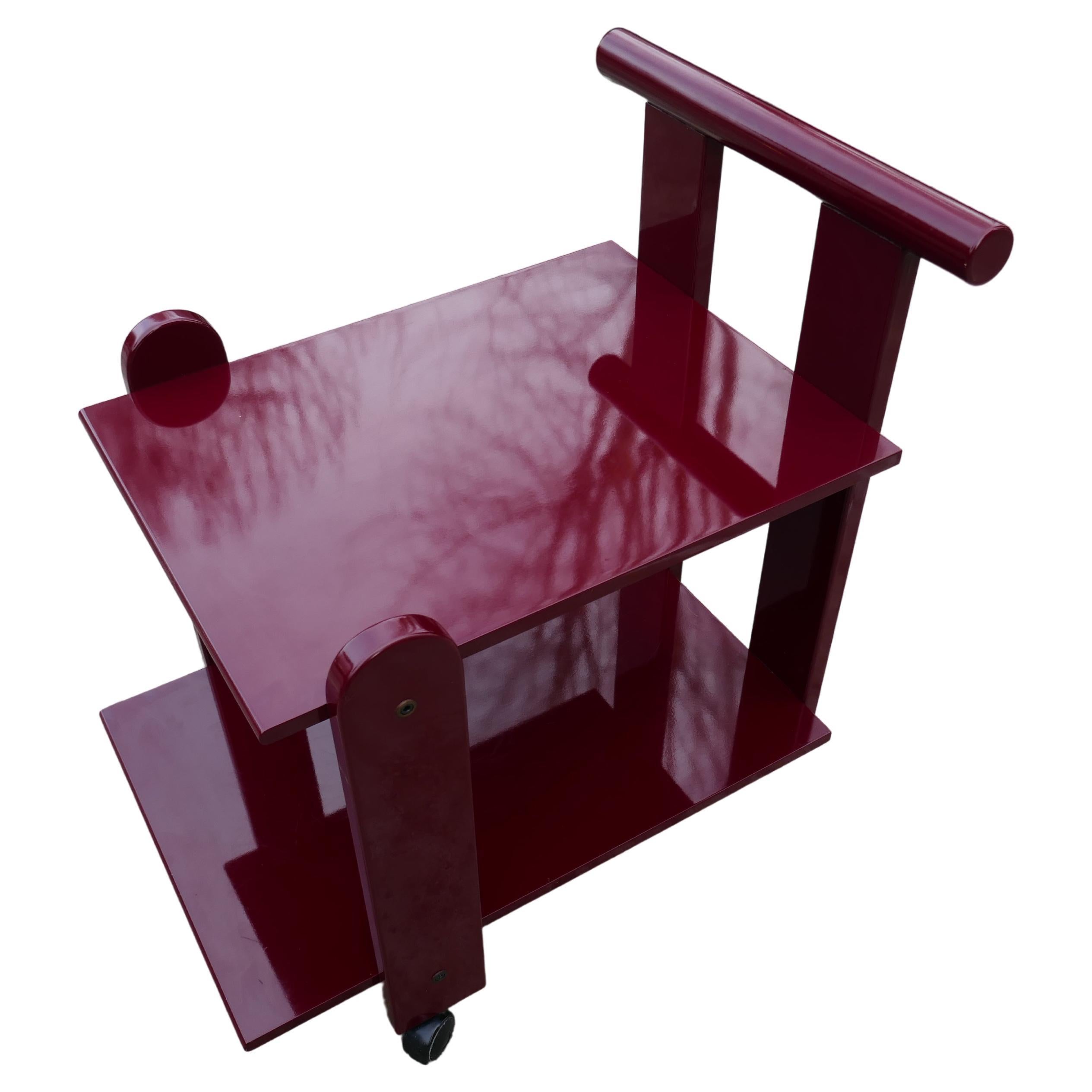 Chariot de bar dans le style d'Ettore Sottsass en vente 3