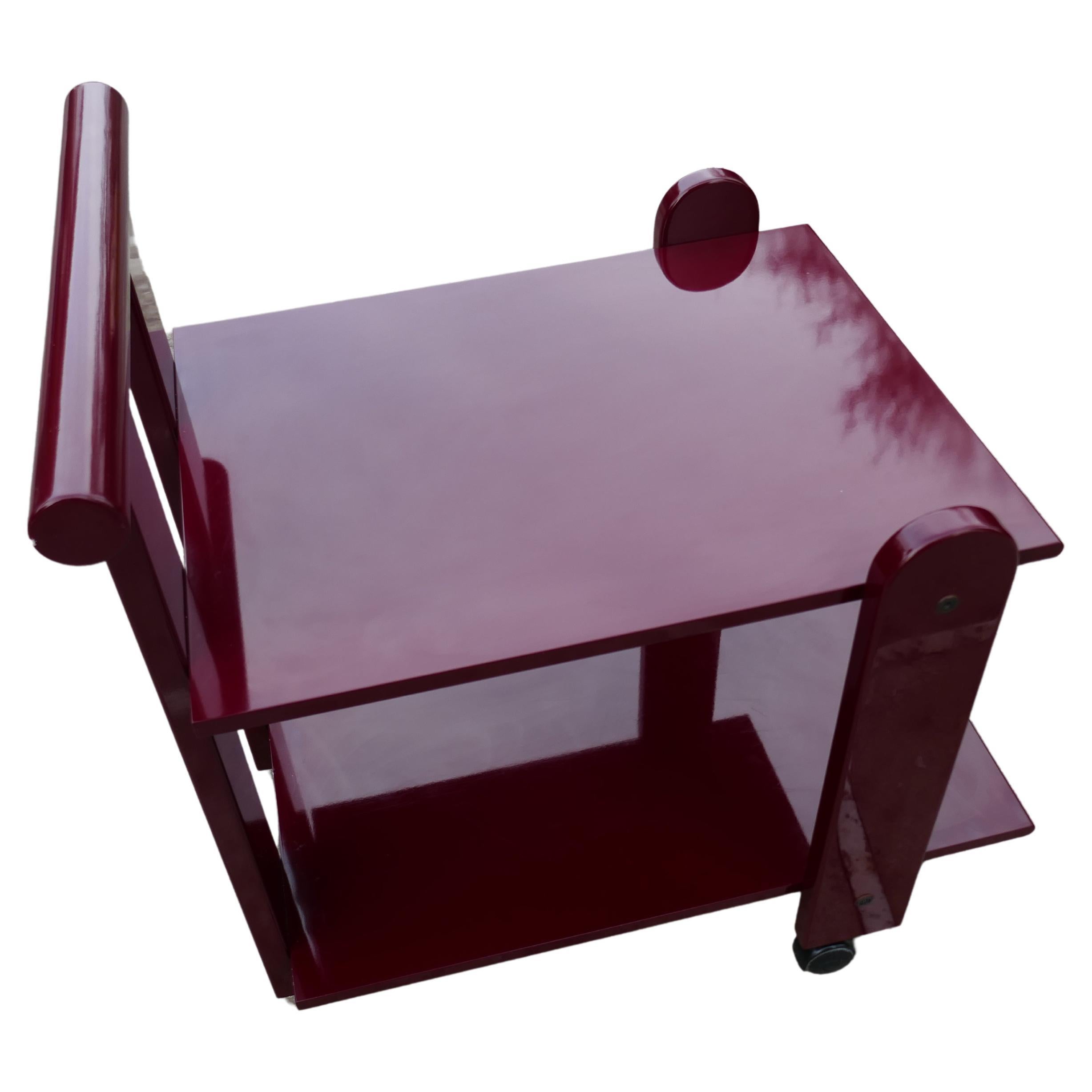 Italian Chariot de bar dans le style d'Ettore Sottsass en vente