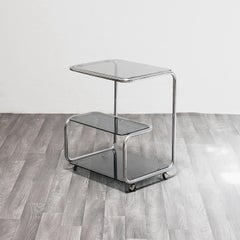 Carrello Portavivande Triplo Ripiano Anni 70 Acciaio Design Modernariat