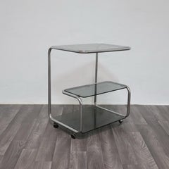 Carrello Portavivande Triplo Ripiano Anni 70 Acciaio Design Modernariato