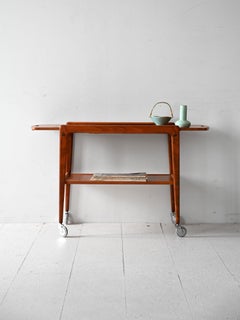 Swedish vintage "Thea" trolley by Yngve Ekström in teak
