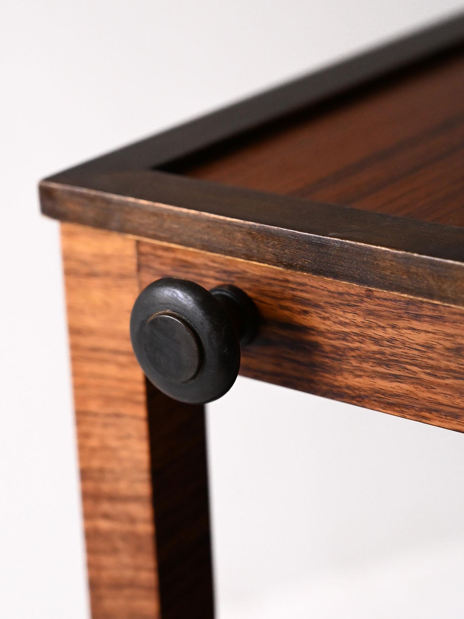 Vintage Scandinavian rosewood trolley 1930s For Sale 3