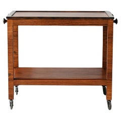 Vintage Scandinavian rosewood trolley 1930s