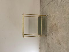 Carrelo Bambu tavolo foglia oro