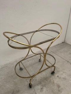 Carrelo bar Hollywood  Regency in Brass