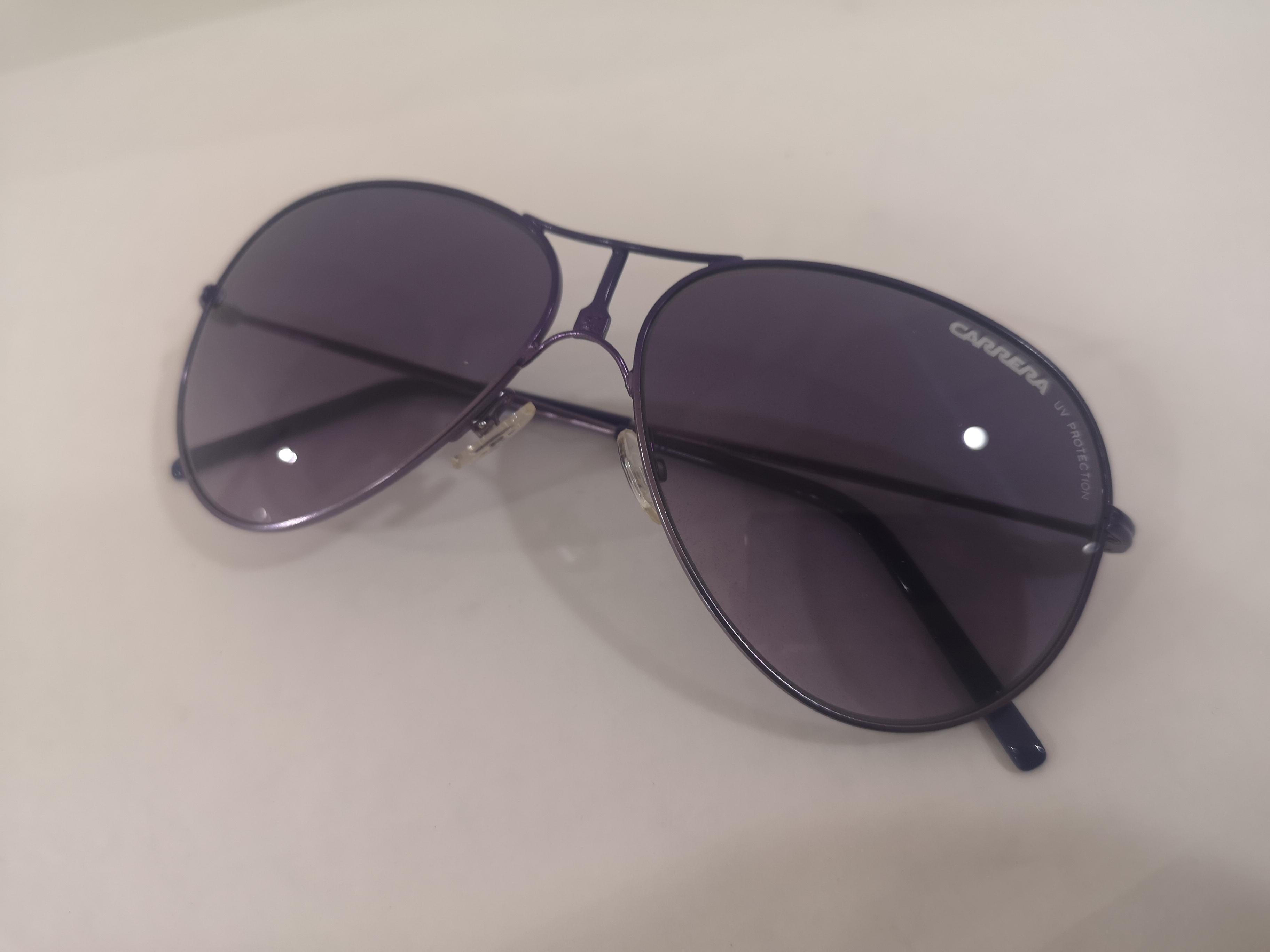 Gray Carrera blue purple sunglasses NWOT For Sale