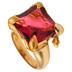 Carrera & Carrera Sculptural Cocktail Ring in 18Kt Gold with 9.24 Cts Tourmaline