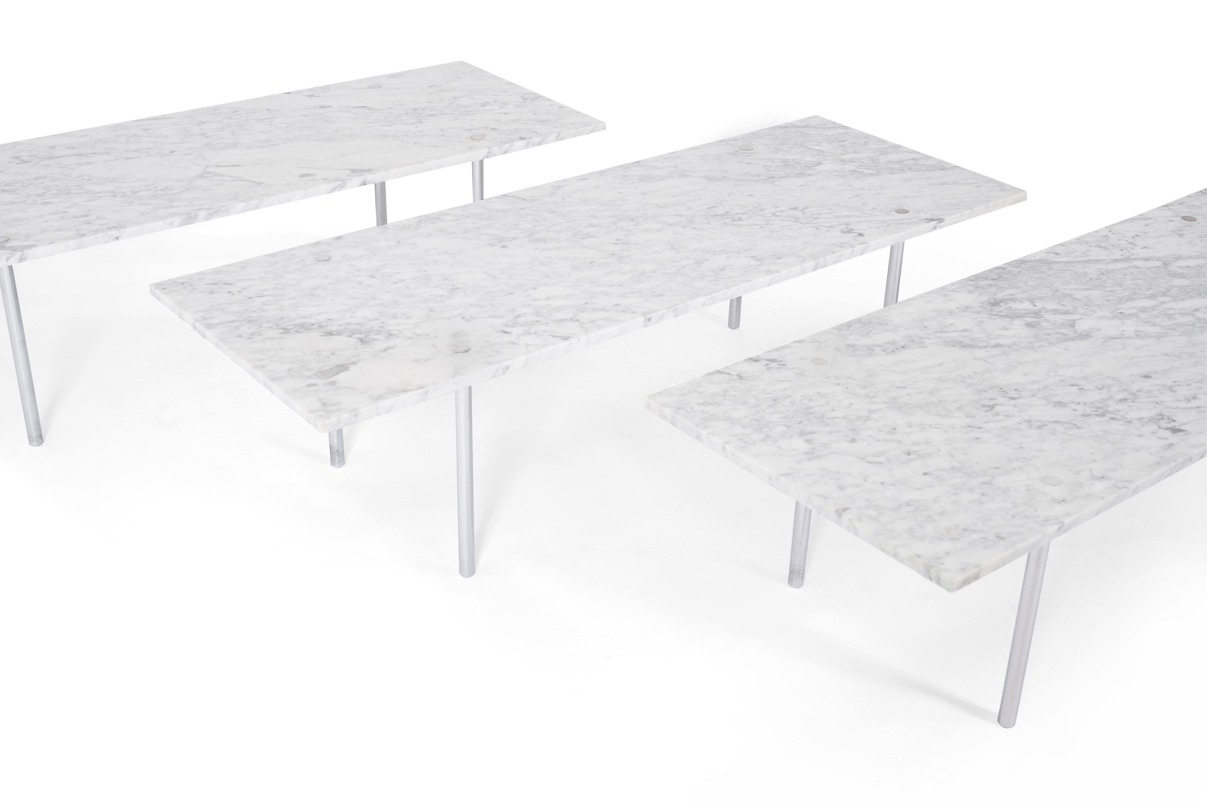 American Laverne Marble Coffee Table by William Katavolos, Ross Littell & Douglas Kelly