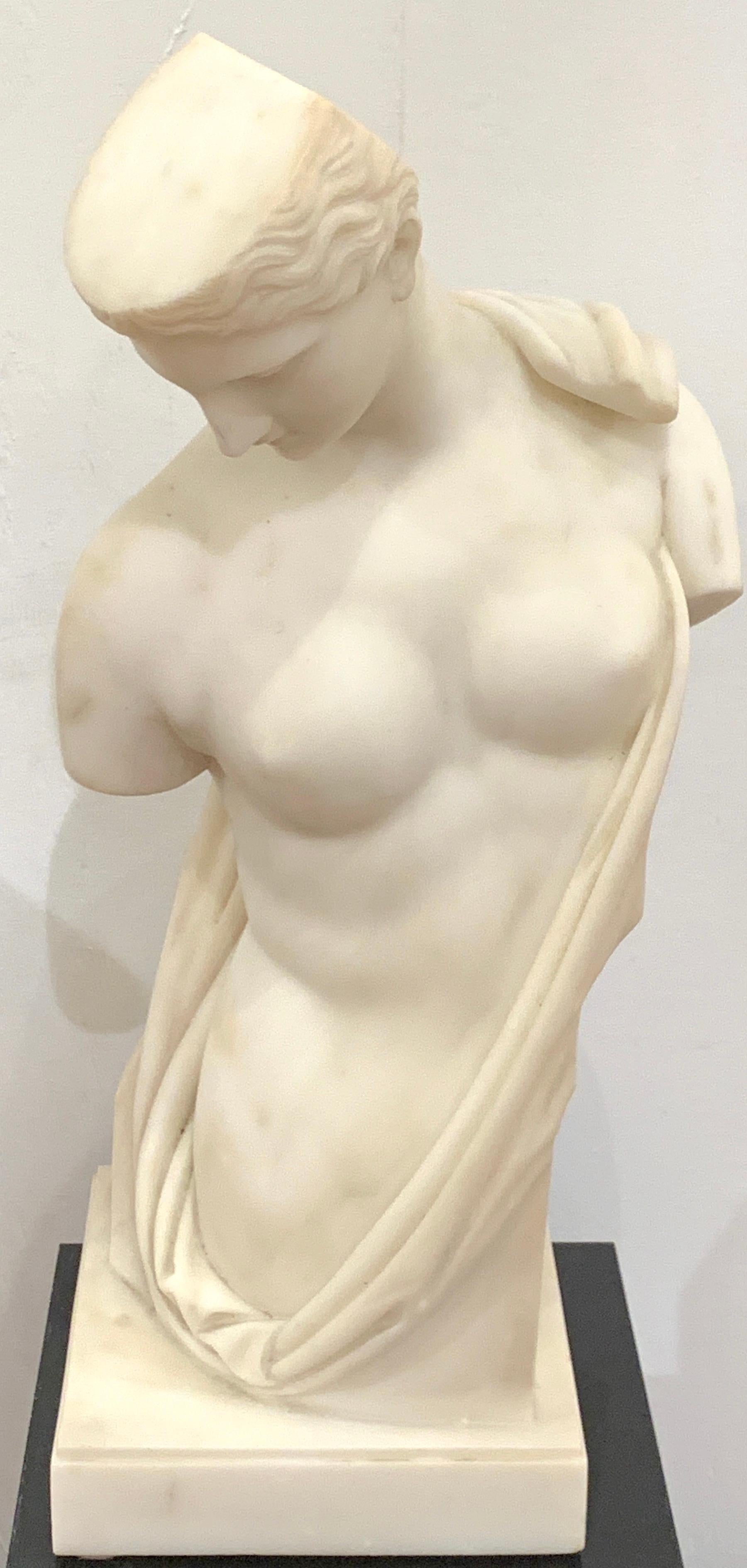 Carrera marble Grand Tour Torso of Venus, by Leone Clerici, Roma,1893
Leone Clerici, a marble half length figure of Venus, inscribed 'Clerici, Roma, 1893'
Well listed artist, Leone Clerici, Known for his superb Grand Tour marble sculptures.


 