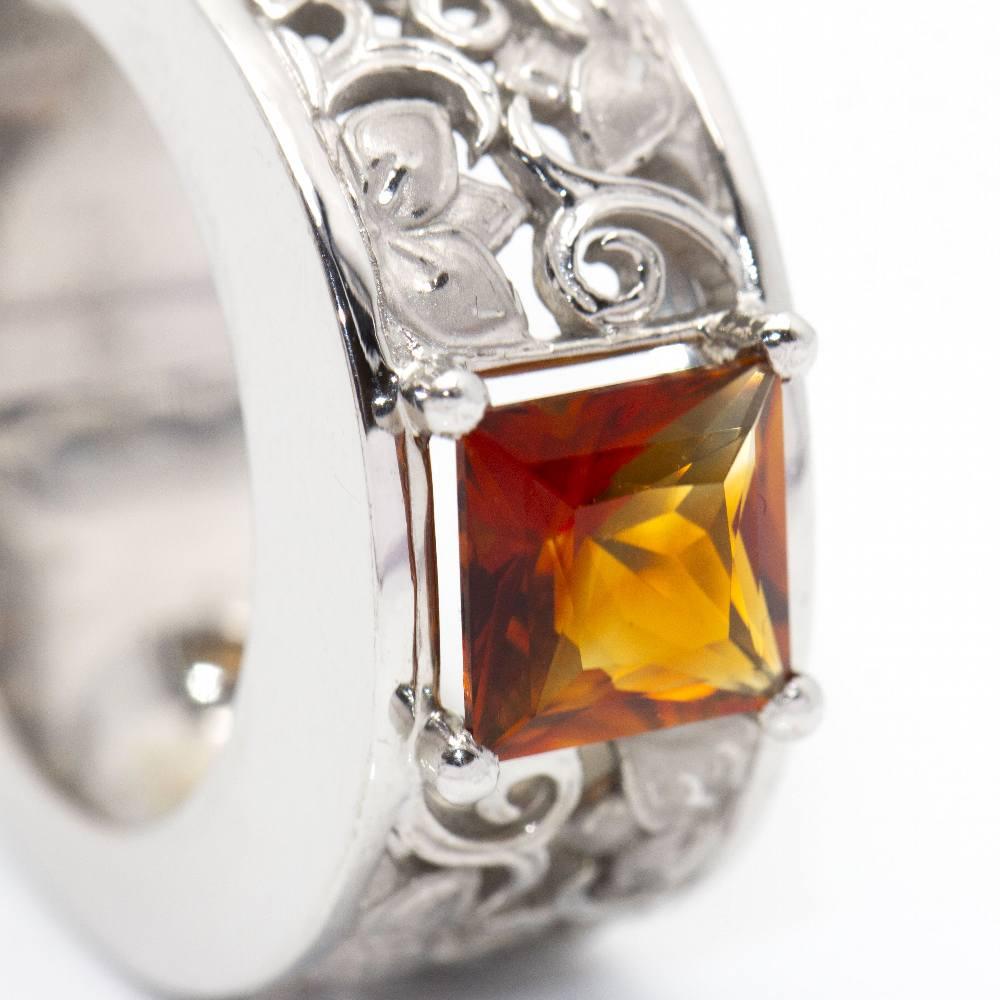 CARRERA Ring in White Gold and Citrine For Sale 1