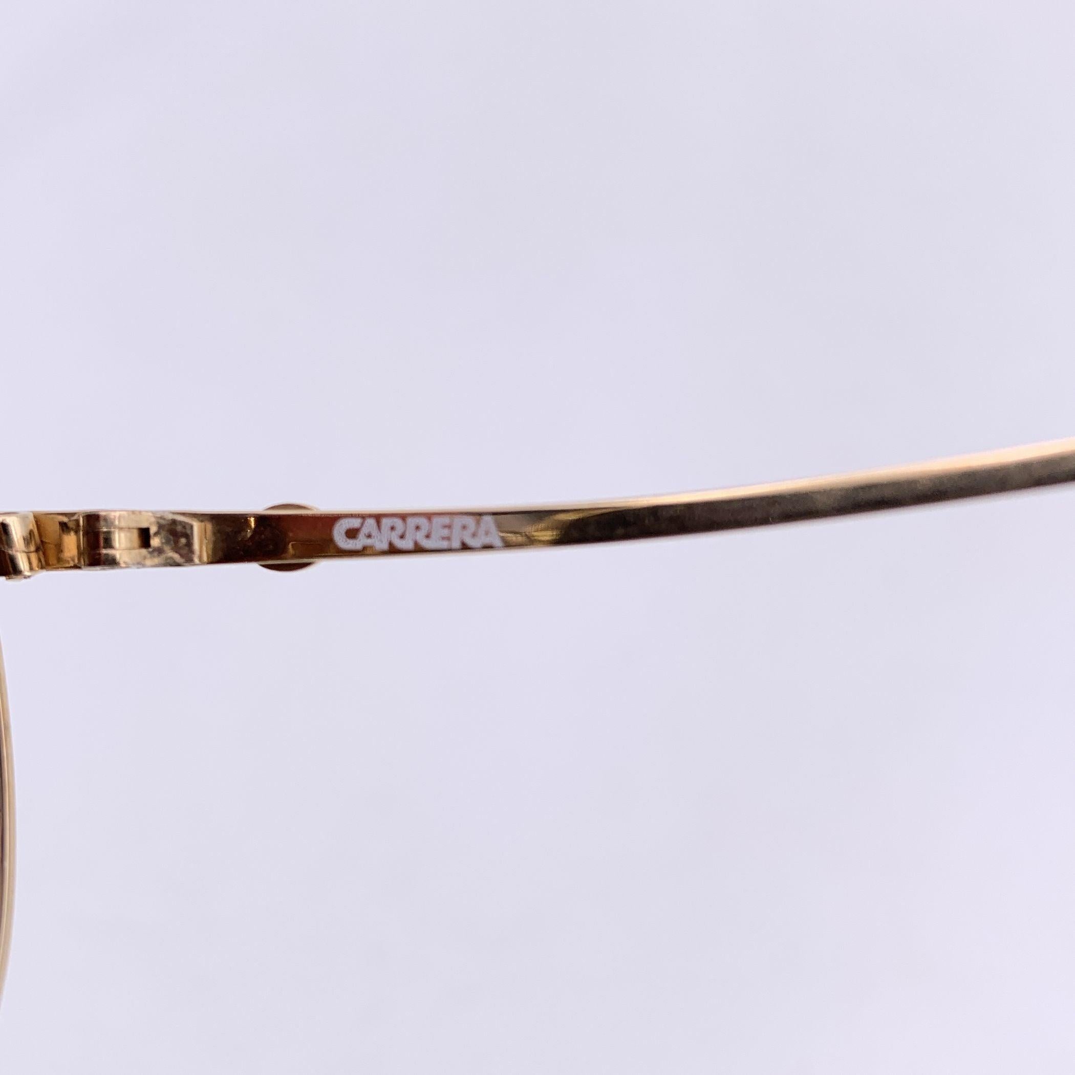 Brown Carrera Vintage Aviator Gold Metal Sunglasses 5307 40 60/11 130mm For Sale