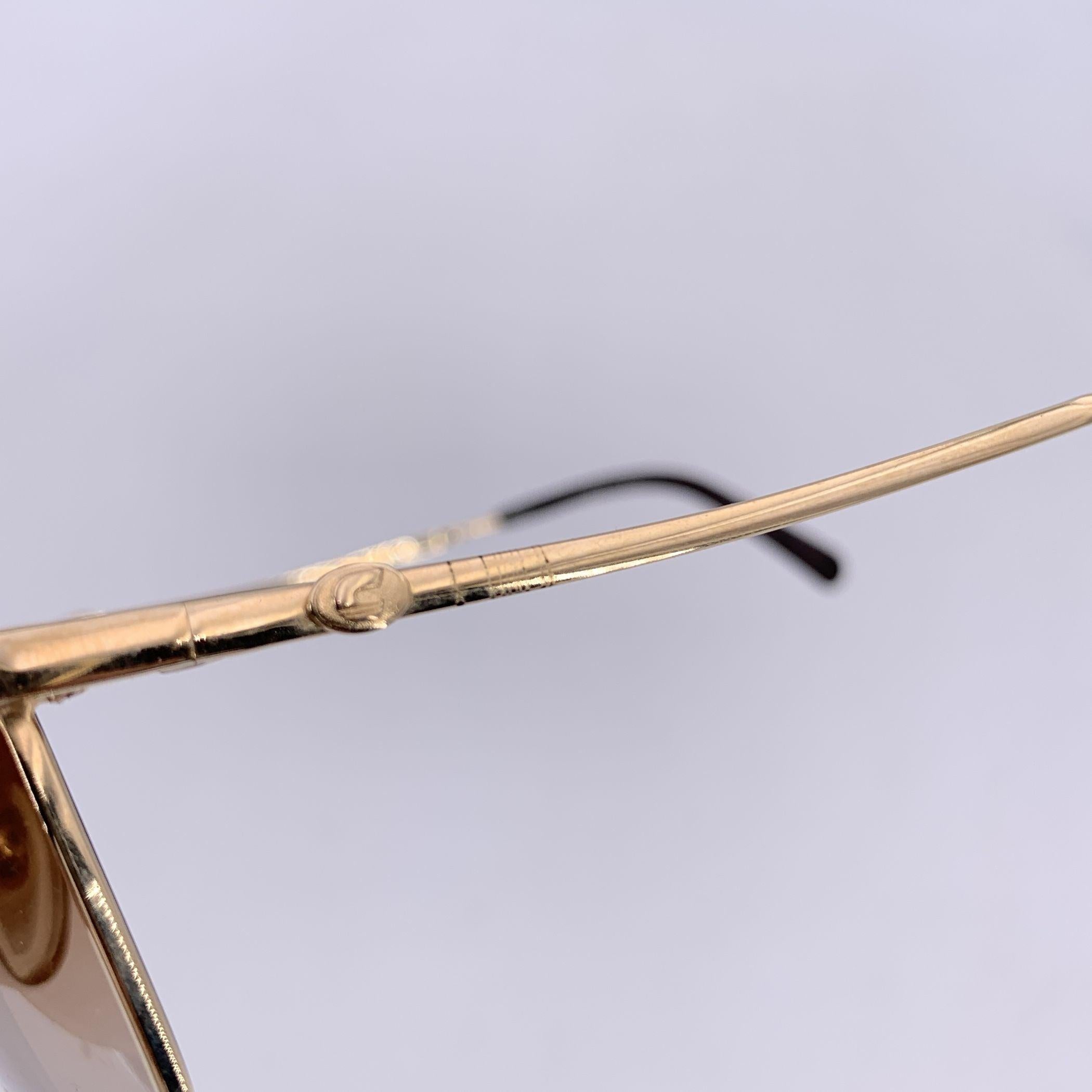Carrera Vintage Aviator Gold Metal Sunglasses 5307 40 60/11 130mm In Excellent Condition For Sale In Rome, Rome