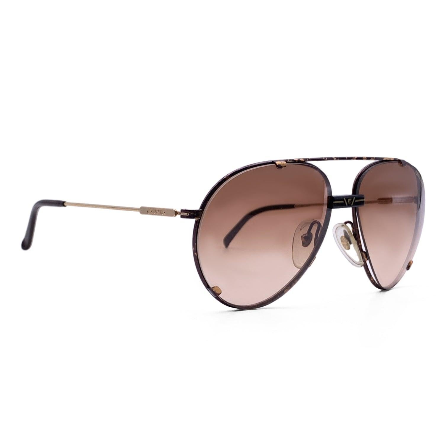 Marron Lunettes de soleil aviateur Carrera Vintage Brown 5463 42 60/16 140mm en vente