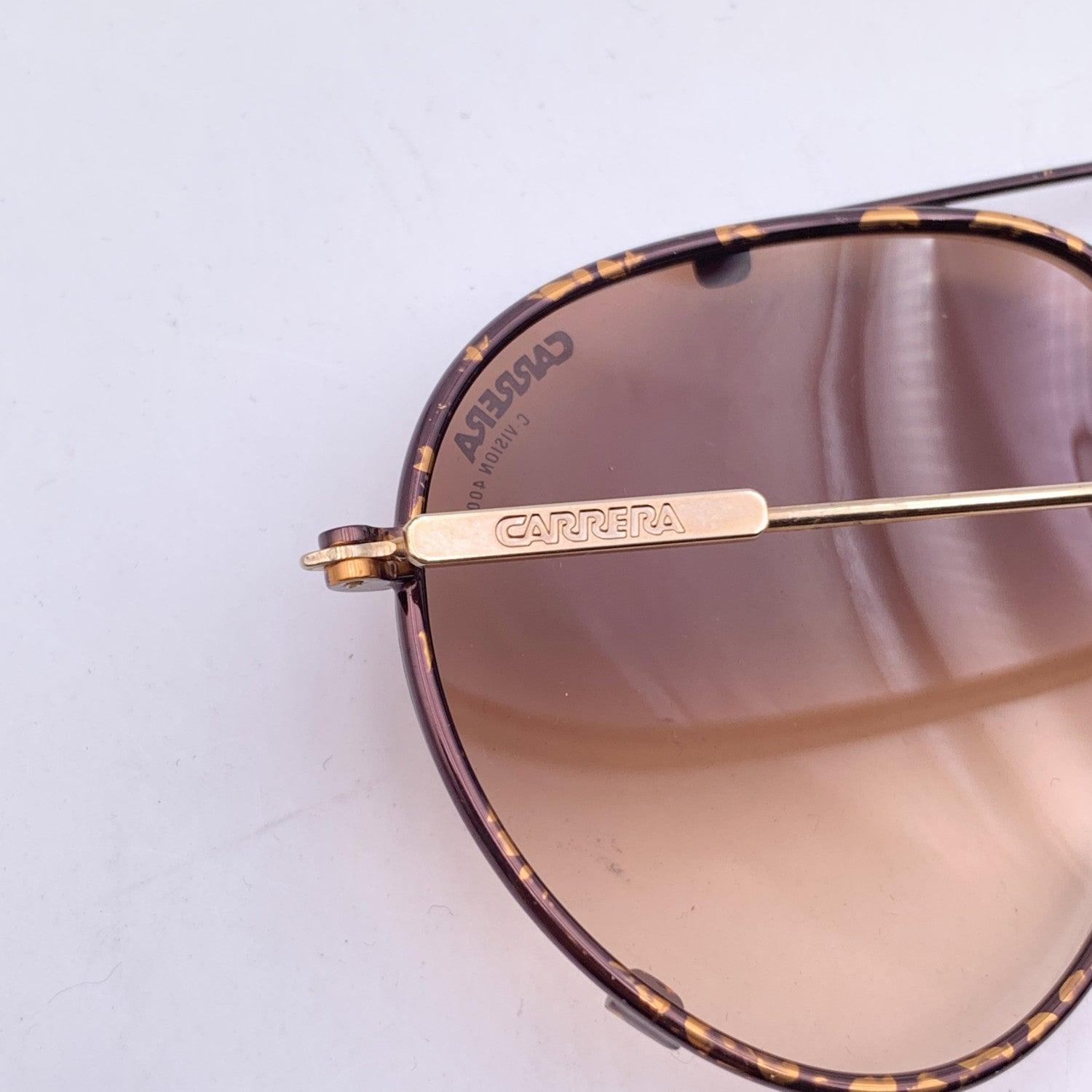 Lunettes de soleil aviateur Carrera Vintage Brown 5463 42 60/16 140mm Excellent état - En vente à Rome, Rome