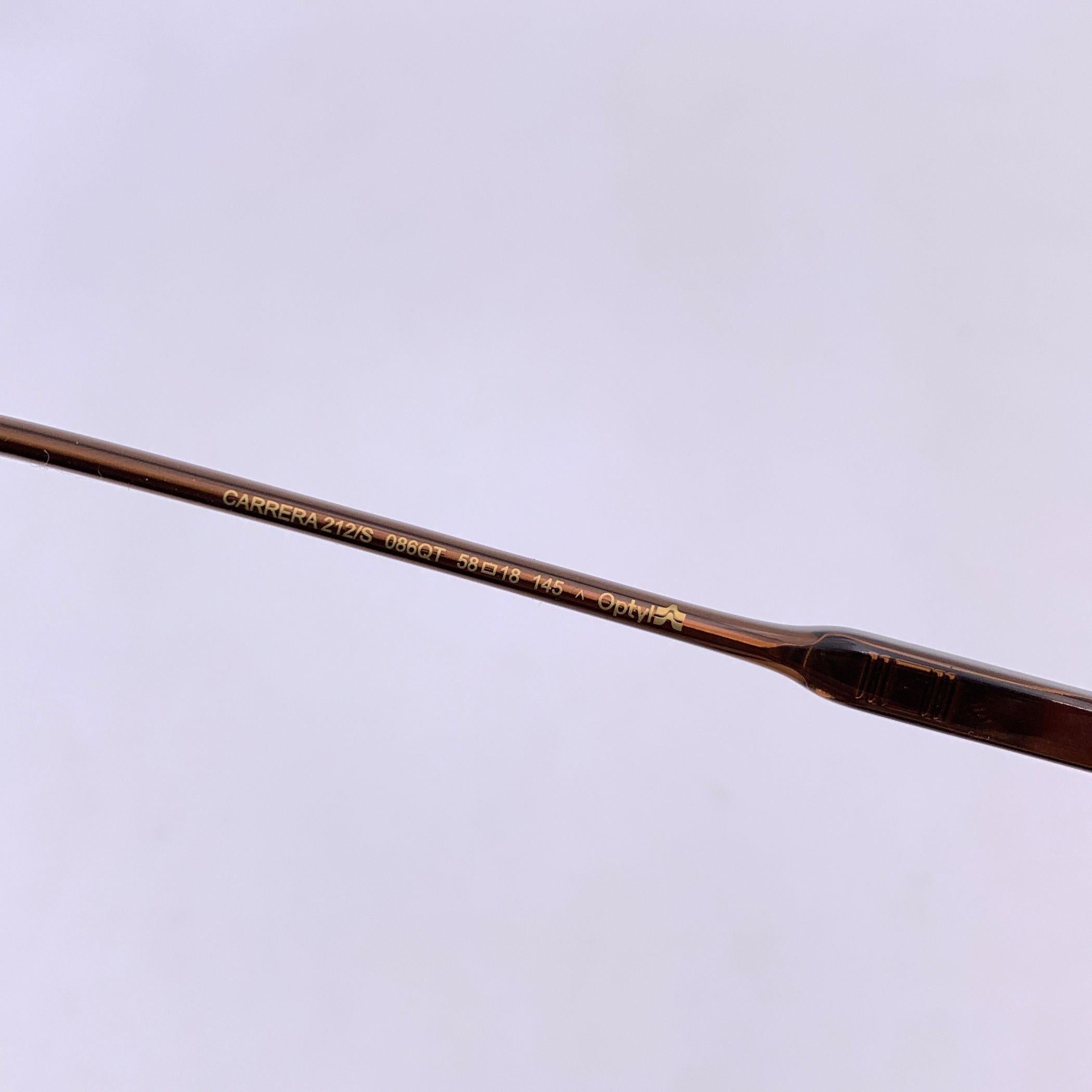 Lunettes de soleil vintage unisexes Optyl de Carrera Mod. 212/S 58/18 145 mm Unisexe en vente