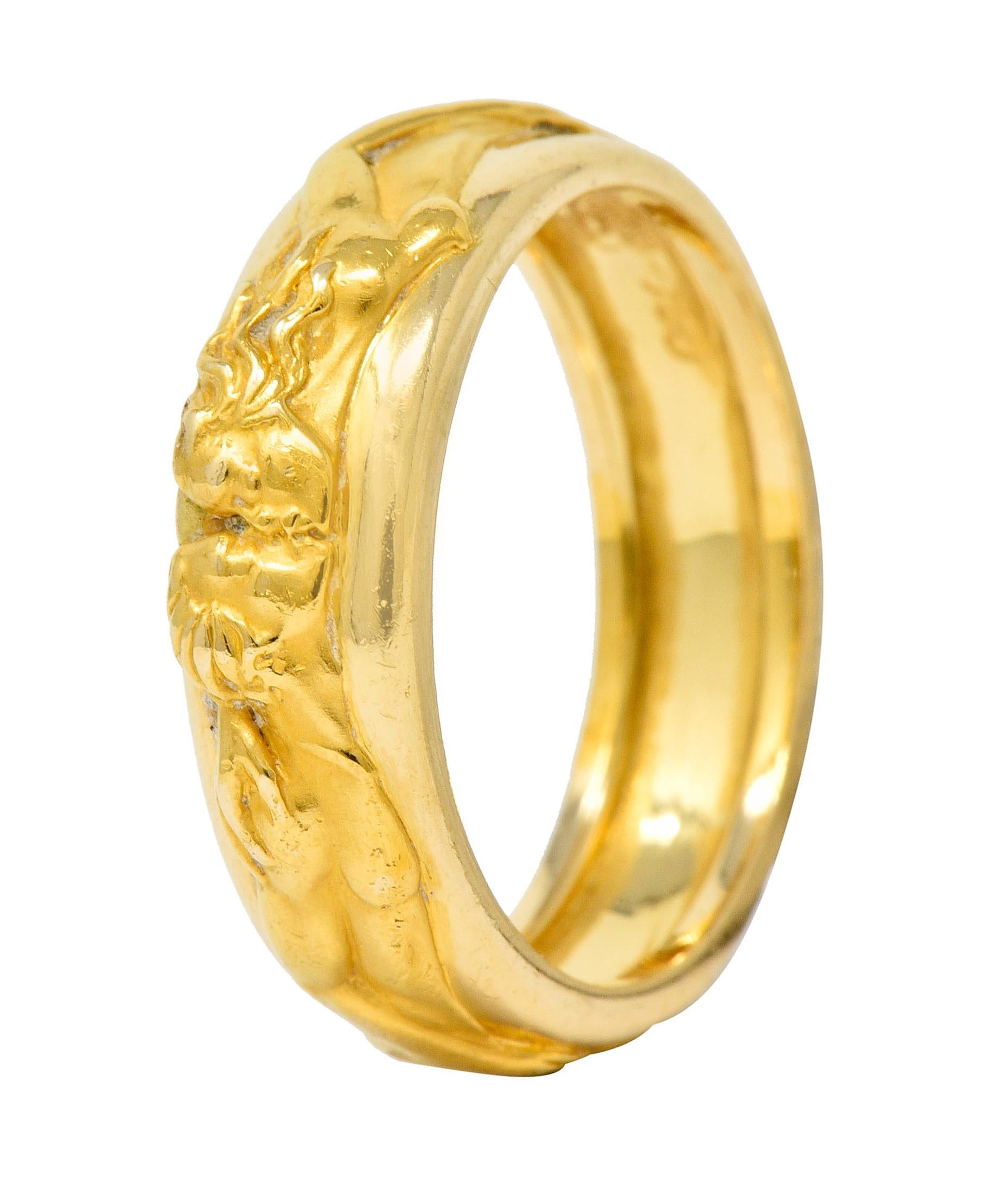 Carrera y Carrera 18 Karat Gold Promesa Unisex Band Ring, circa 2014 4