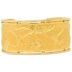 Carrera y Carrera 18 Karat Gold Ecuestre Horse Cuff Bracelet