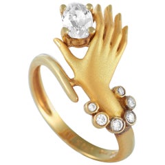 Carrera y Carrera 18 Karat Yellow Gold 0.60 Carat Diamond Hand Ring