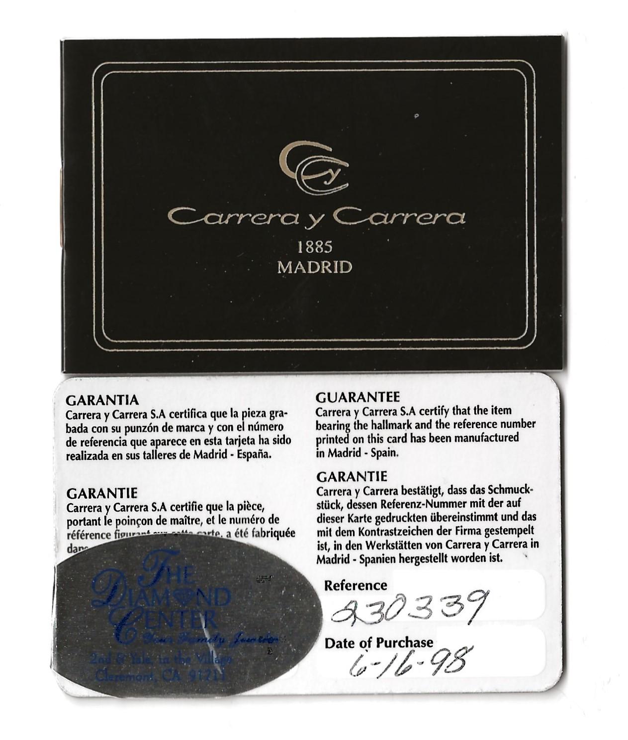 Carrera y Carrera 18 Karat Yellow Gold and Diamond Venus Profile Wide Band Ring For Sale 9