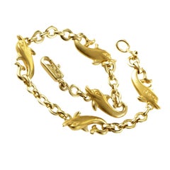 Carrera y Carrera 18 Karat Gelbgold Delphin-Armband
